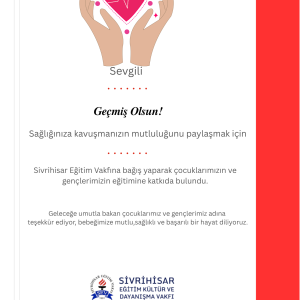 Geçmiş Olsun Sertifikası