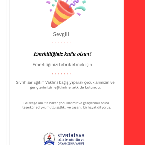 Emeklilik Kutlaması