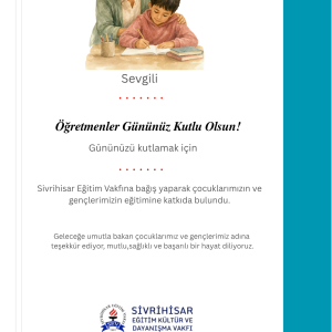 Öğretmenler Günü Kutlaması